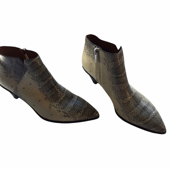 Franco Sarto Luca Ankle Booties Python Leather - Picture 9 of 9